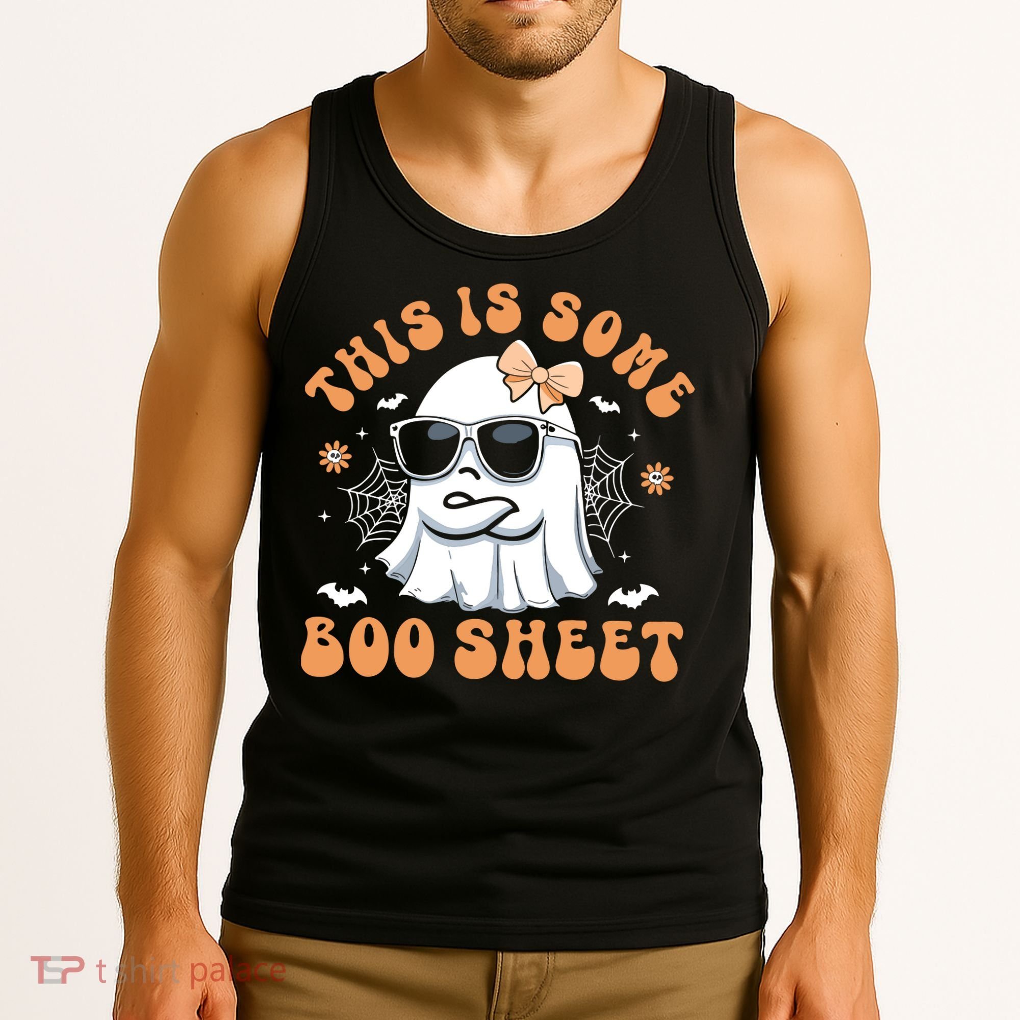This Is Some Boo Sheet Cute Ghost Halloween Tank Top