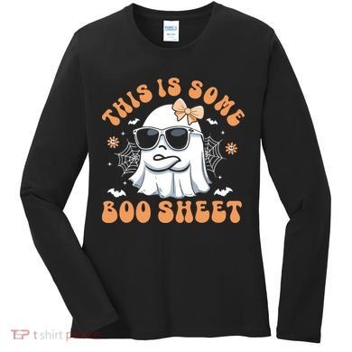 This Is Some Boo Sheet Cute Ghost Halloween Women's Long Sleeve Shirt