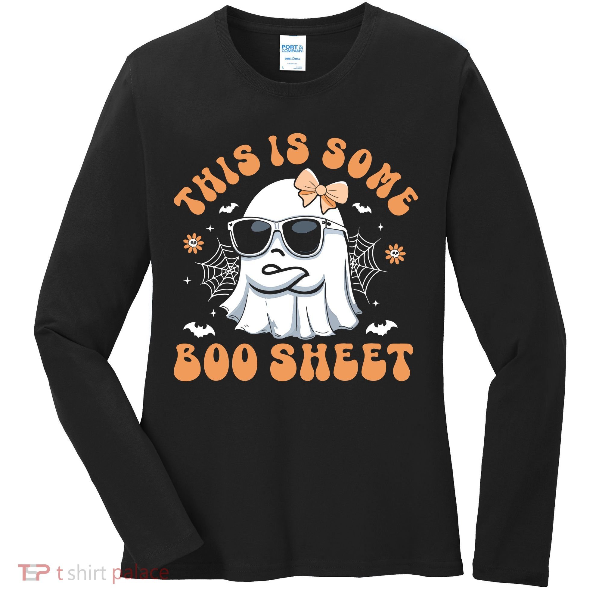 This Is Some Boo Sheet Cute Ghost Halloween Women's Long Sleeve Shirt