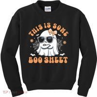 This Is Some Boo Sheet Cute Ghost Halloween Kids Sweatshirt thumb 0