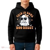 This Is Some Boo Sheet Cute Ghost Halloween Kids Hoodie thumb 4