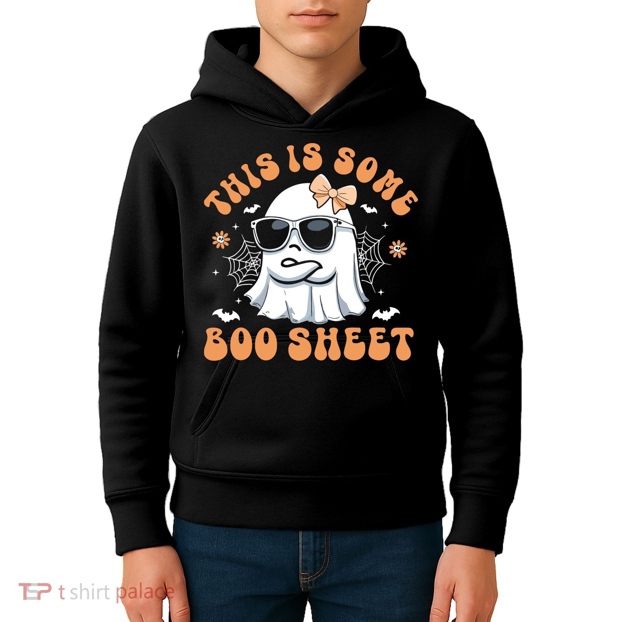 This Is Some Boo Sheet Cute Ghost Halloween Kids Hoodie