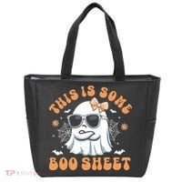 This Is Some Boo Sheet Cute Ghost Halloween Tote Bag thumb 0