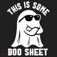 This Is Some Boo Sheet Ghost Retro Halloween Costume Comfort Colors Boxy T-Shirt thumb 3