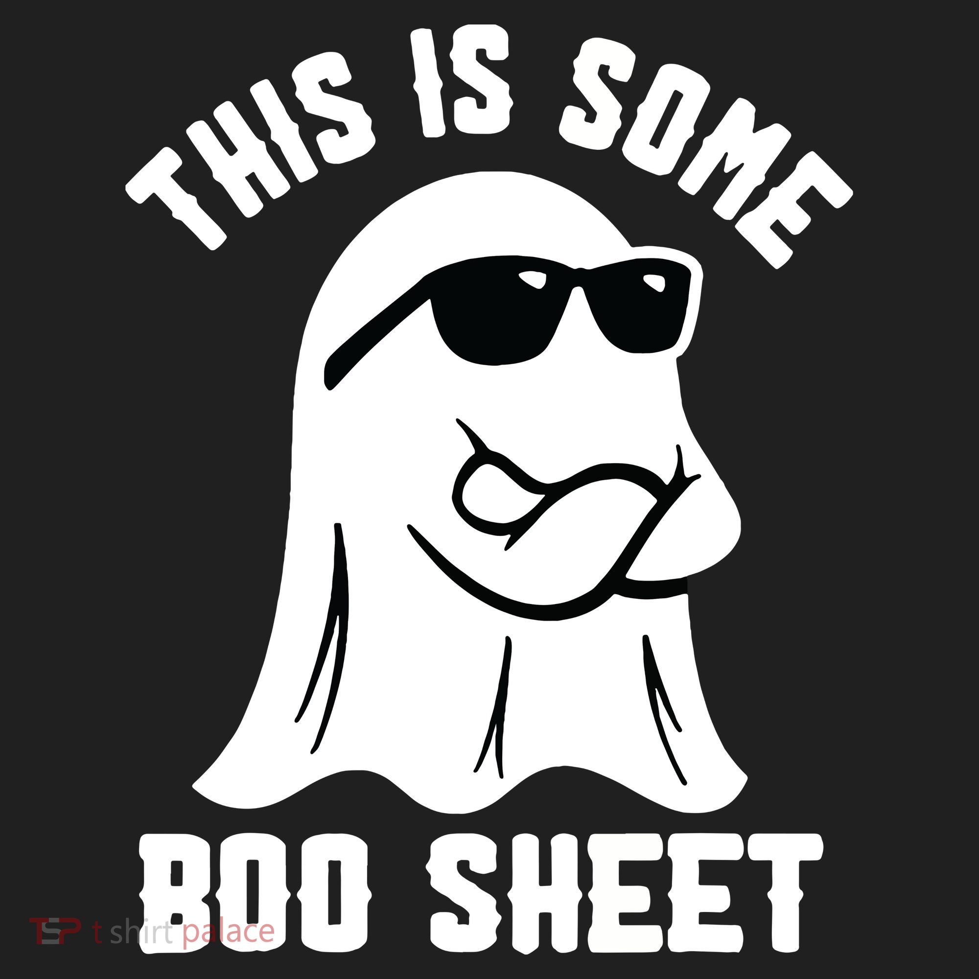 This Is Some Boo Sheet Ghost Retro Halloween Costume Comfort Colors Boxy T-Shirt