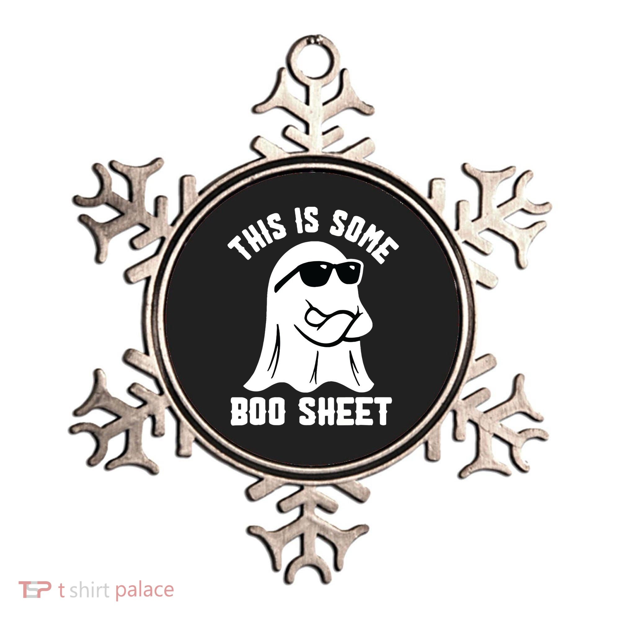 This Is Some Boo Sheet Ghost Retro Halloween Costume Ornament
