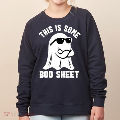 This Is Some Boo Sheet Ghost Retro Halloween Costume Women's Sweatshirt