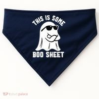 This Is Some Boo Sheet Ghost Retro Halloween Costume USA-Made Doggie Bandana thumb 0