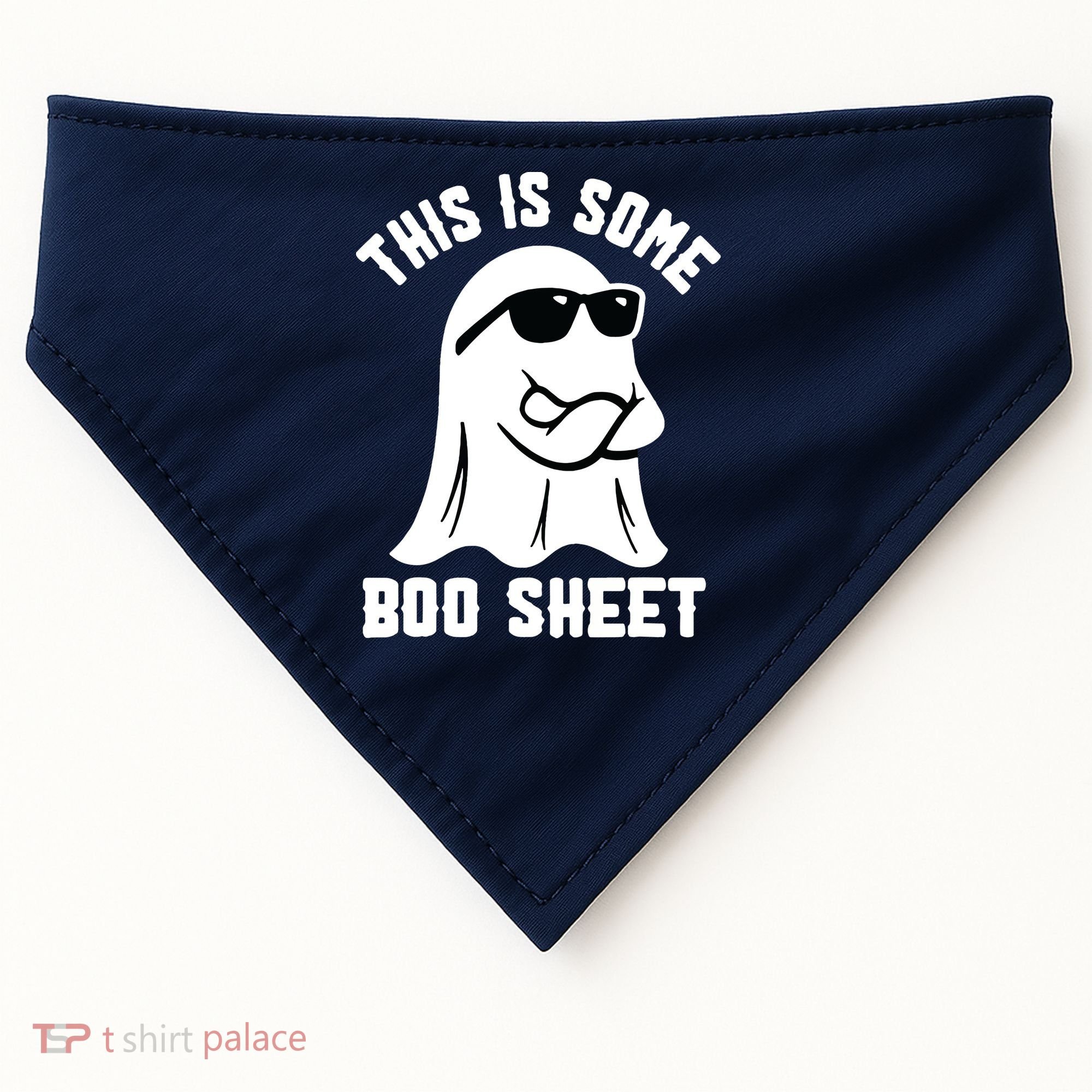 This Is Some Boo Sheet Ghost Retro Halloween Costume USA-Made Doggie Bandana
