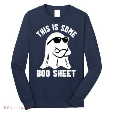 This Is Some Boo Sheet Ghost Retro Halloween Costume Long Sleeve Shirt