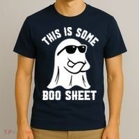 This Is Some Boo Sheet Ghost Retro Halloween Costume T-Shirt thumb 3
