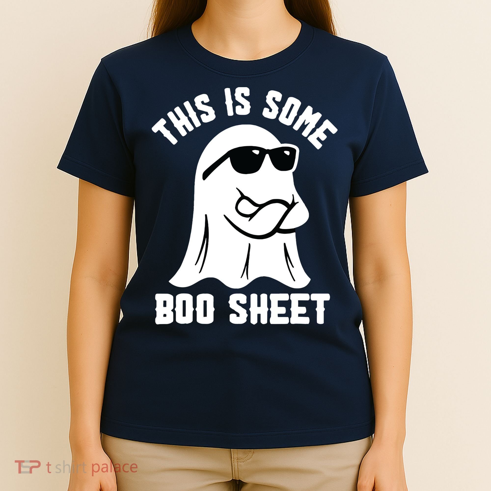 This Is Some Boo Sheet Ghost Retro Halloween Costume T-Shirt