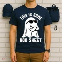 This Is Some Boo Sheet Ghost Retro Halloween Costume T-Shirt thumb 6