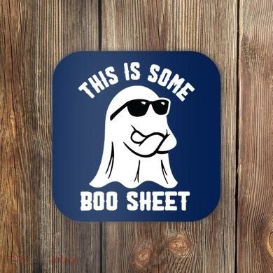 This Is Some Boo Sheet Ghost Retro Halloween Costume Coaster