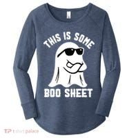 This Is Some Boo Sheet Ghost Retro Halloween Costume Women's Perfect Tri Tunic Long Sleeve Shirt thumb 0