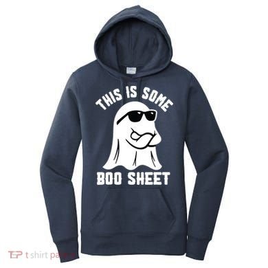 This Is Some Boo Sheet Ghost Retro Halloween Costume Women's Hoodie