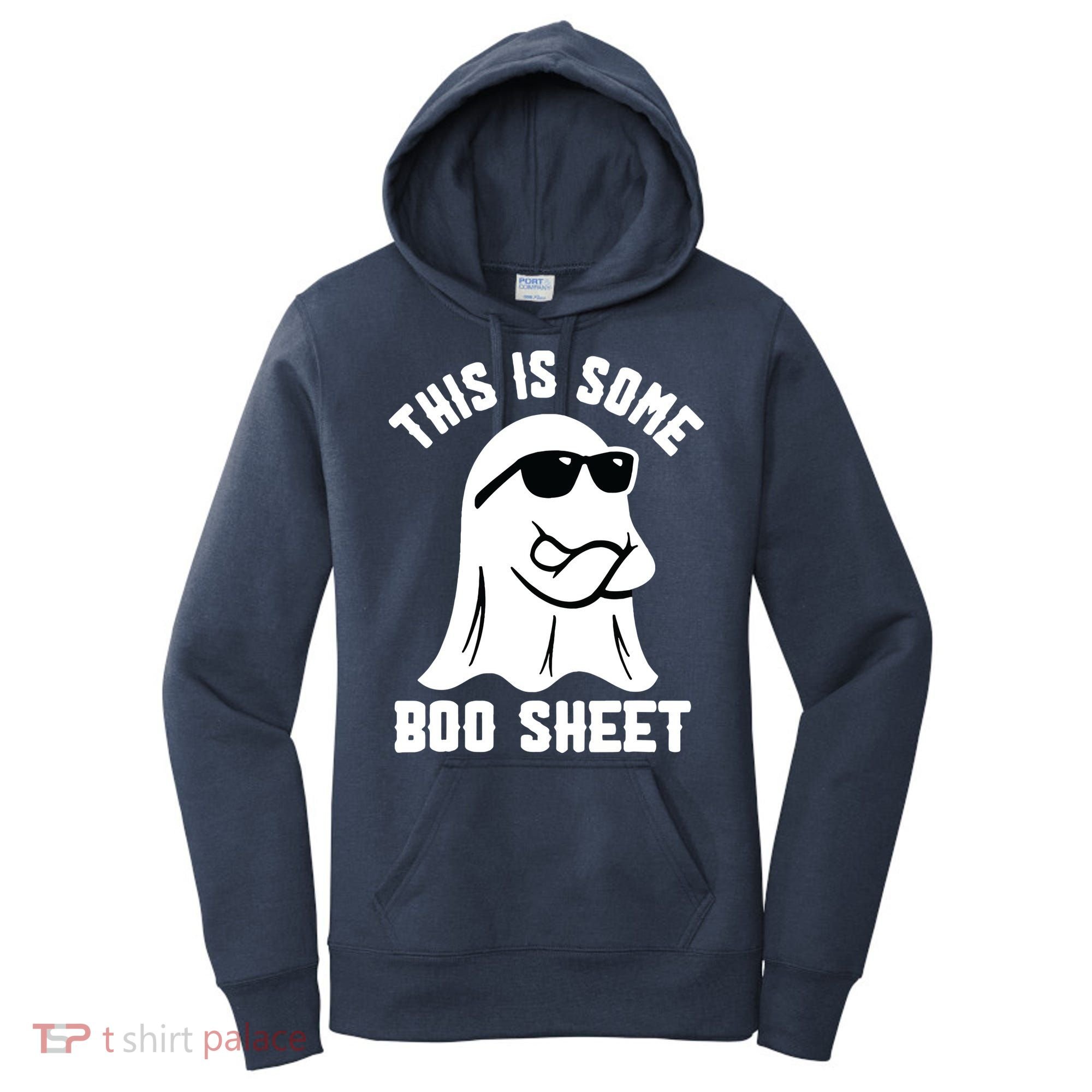 This Is Some Boo Sheet Ghost Retro Halloween Costume Women's Hoodie