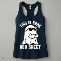 This Is Some Boo Sheet Ghost Retro Halloween Costume Women's Tank Top thumb 3