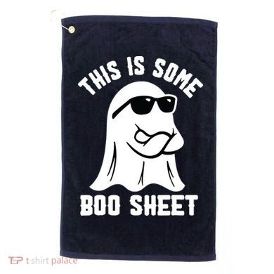 This Is Some Boo Sheet Ghost Retro Halloween Costume Golf Towel