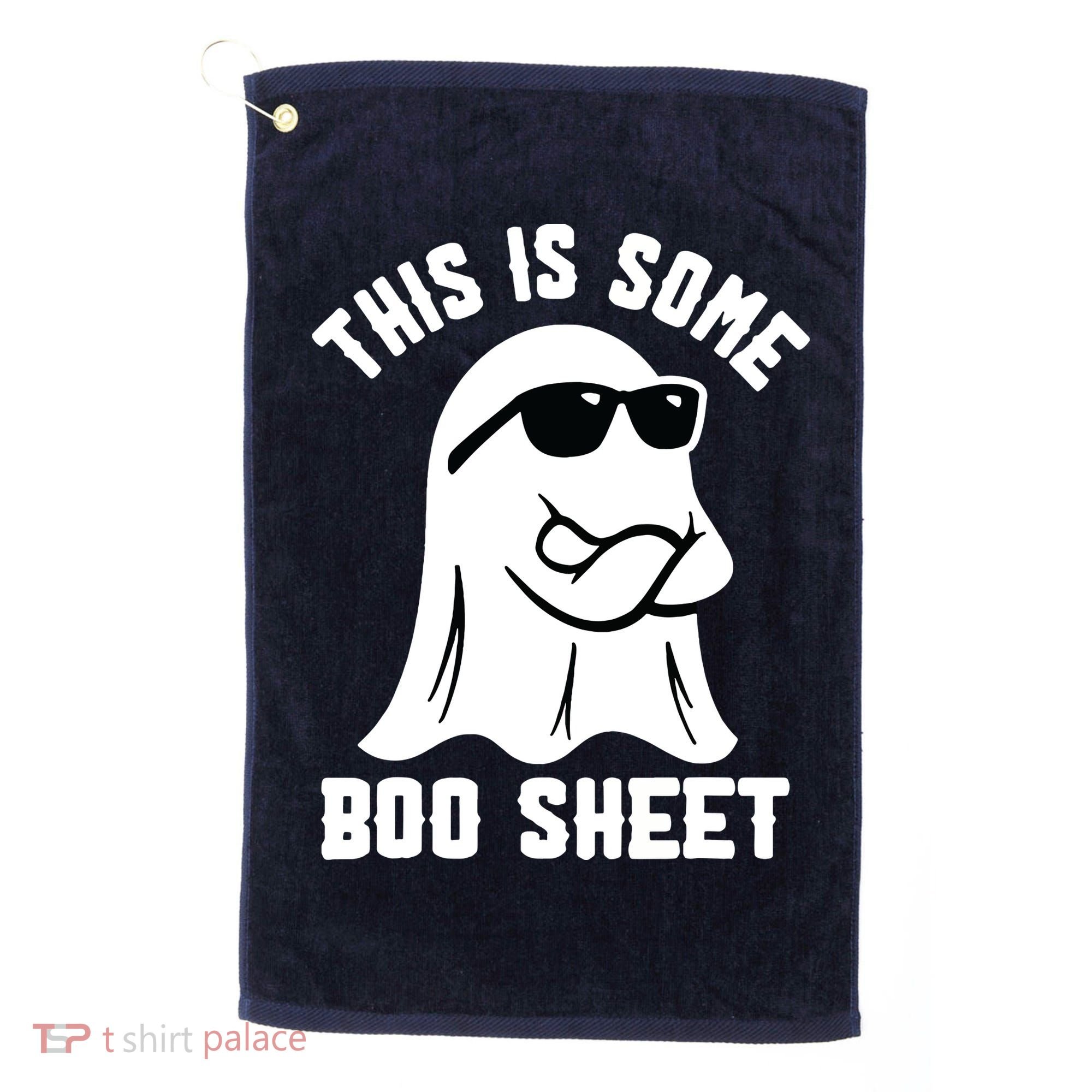 This Is Some Boo Sheet Ghost Retro Halloween Costume Golf Towel