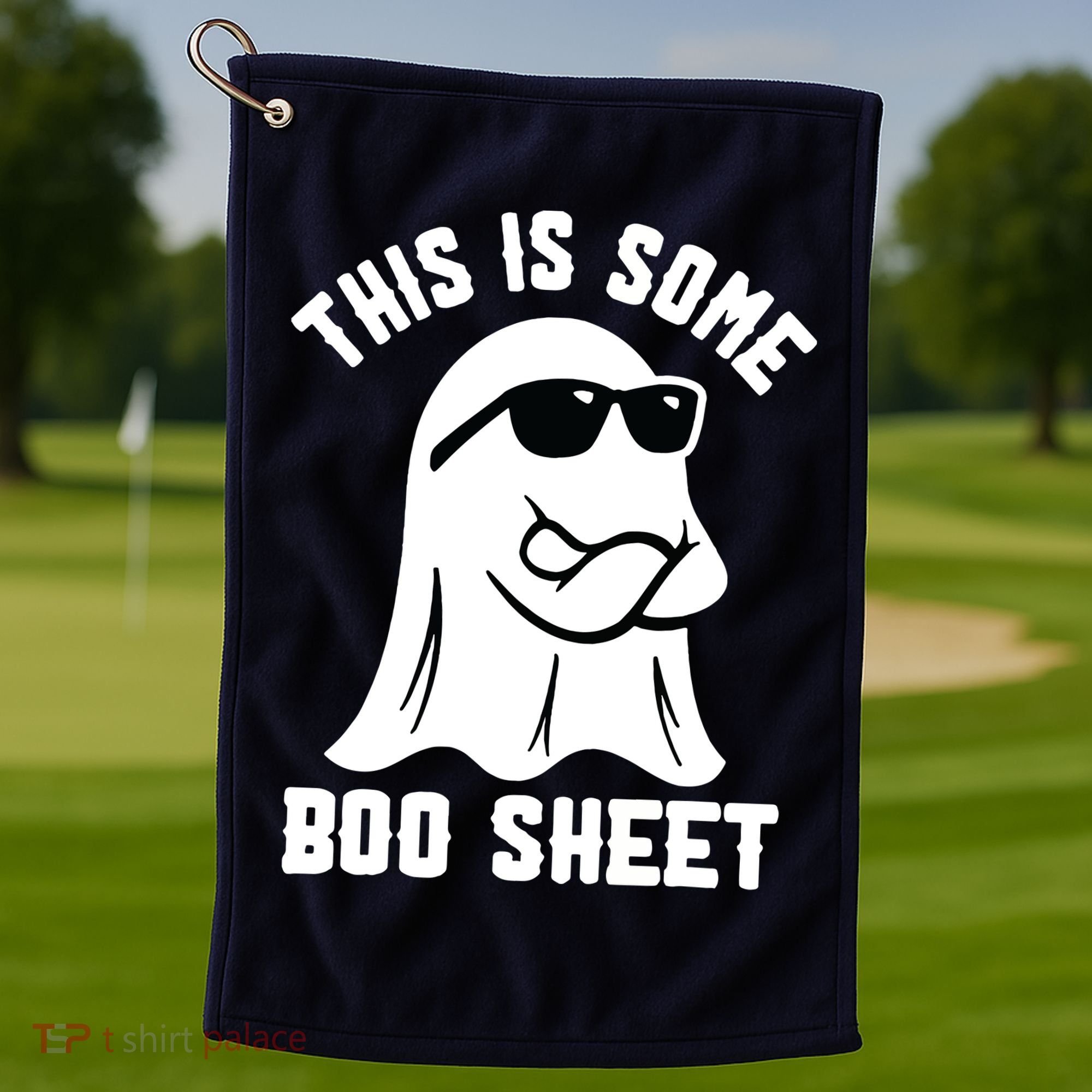 This Is Some Boo Sheet Ghost Retro Halloween Costume Golf Towel