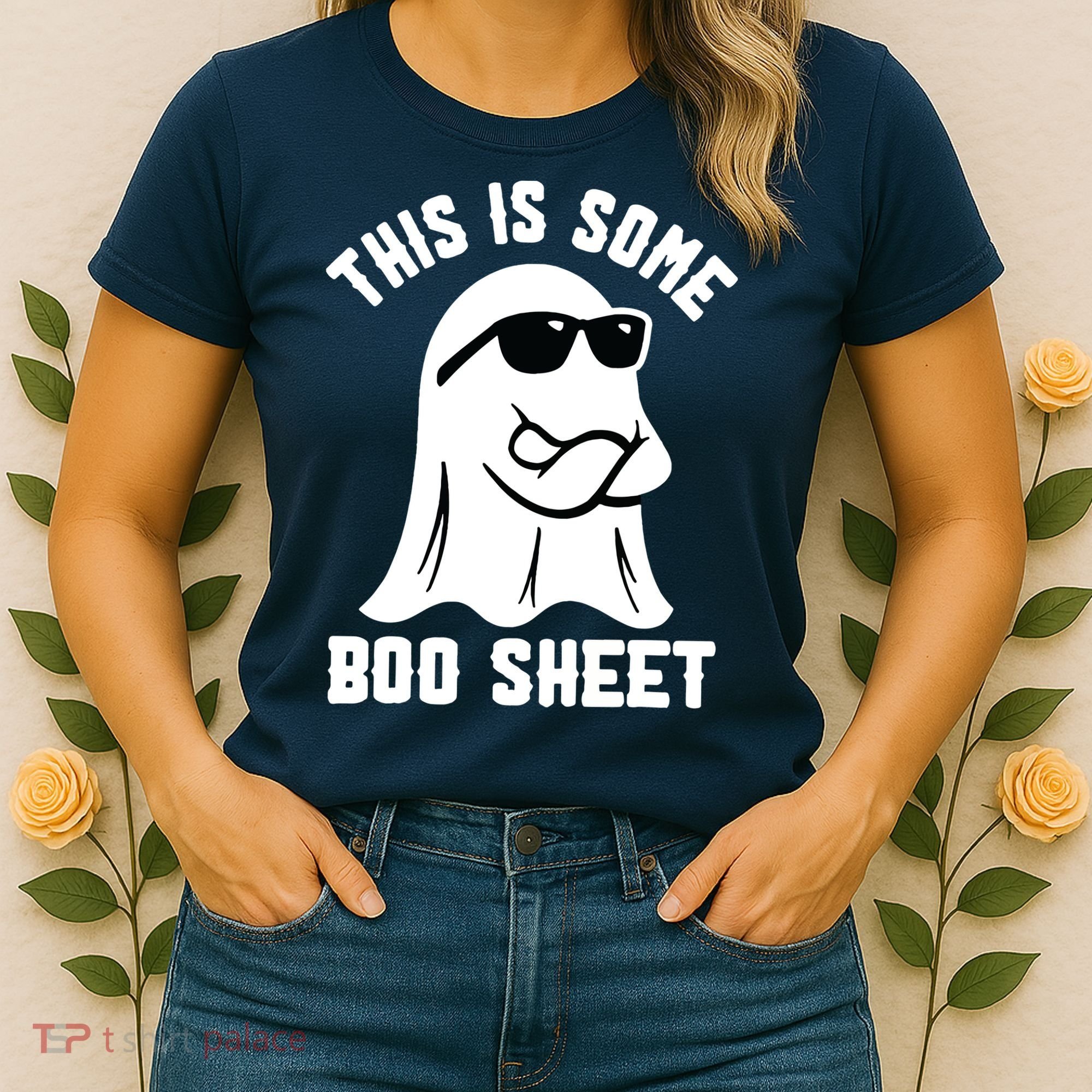 This Is Some Boo Sheet Ghost Retro Halloween Costume Women's T-Shirt