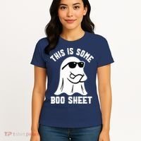 This Is Some Boo Sheet Ghost Retro Halloween Costume Women's T-Shirt thumb 4