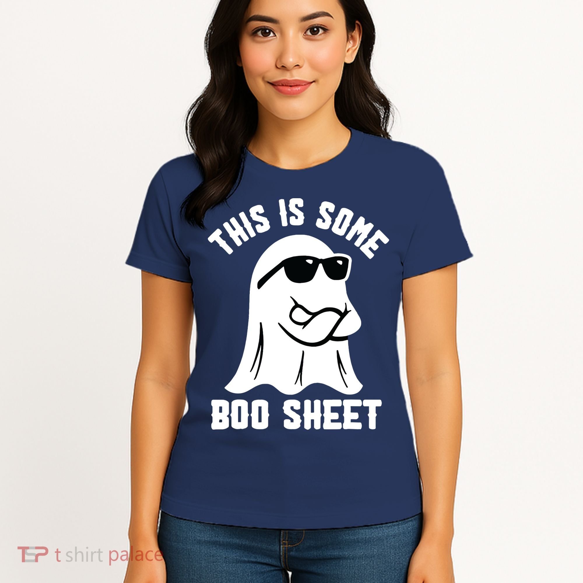 This Is Some Boo Sheet Ghost Retro Halloween Costume Women's T-Shirt