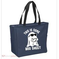 This Is Some Boo Sheet Ghost Retro Halloween Costume Tote Bag thumb 2