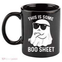 This Is Some Boo Sheet Ghost Halloween Costume 11oz C Handle Ceramic Mug thumb 2