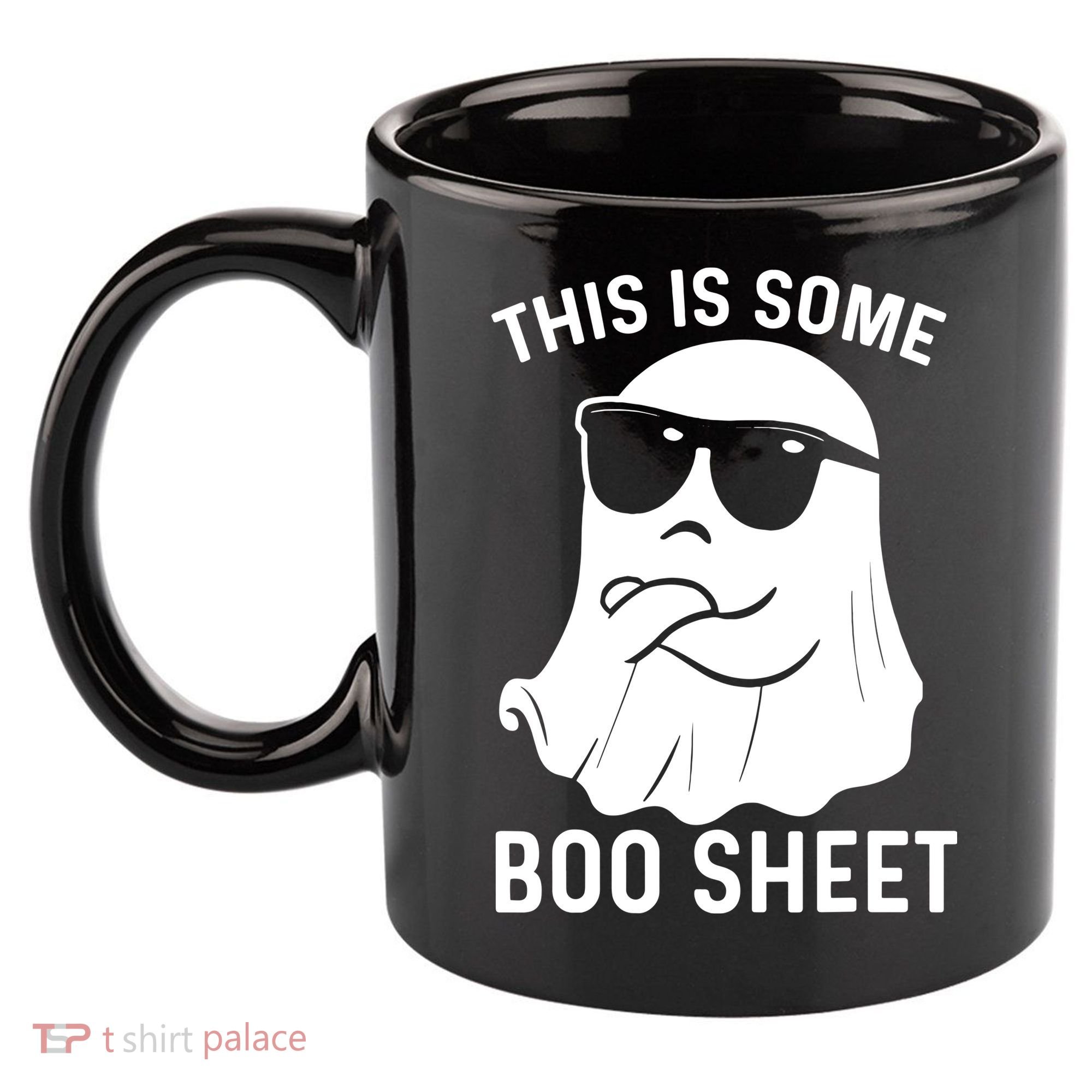This Is Some Boo Sheet Ghost Halloween Costume 11oz C Handle Ceramic Mug