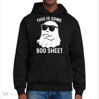 This Is Some Boo Sheet Ghost Halloween Costume District V.I.T. Heavyweight Hoodie thumb 0