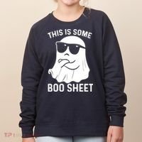 This Is Some Boo Sheet Ghost Halloween Costume Women's Sweatshirt thumb 0
