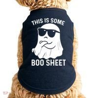 This Is Some Boo Sheet Ghost Halloween Costume Doggie Tank thumb 0