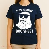 This Is Some Boo Sheet Ghost Halloween Costume T-Shirt thumb 4