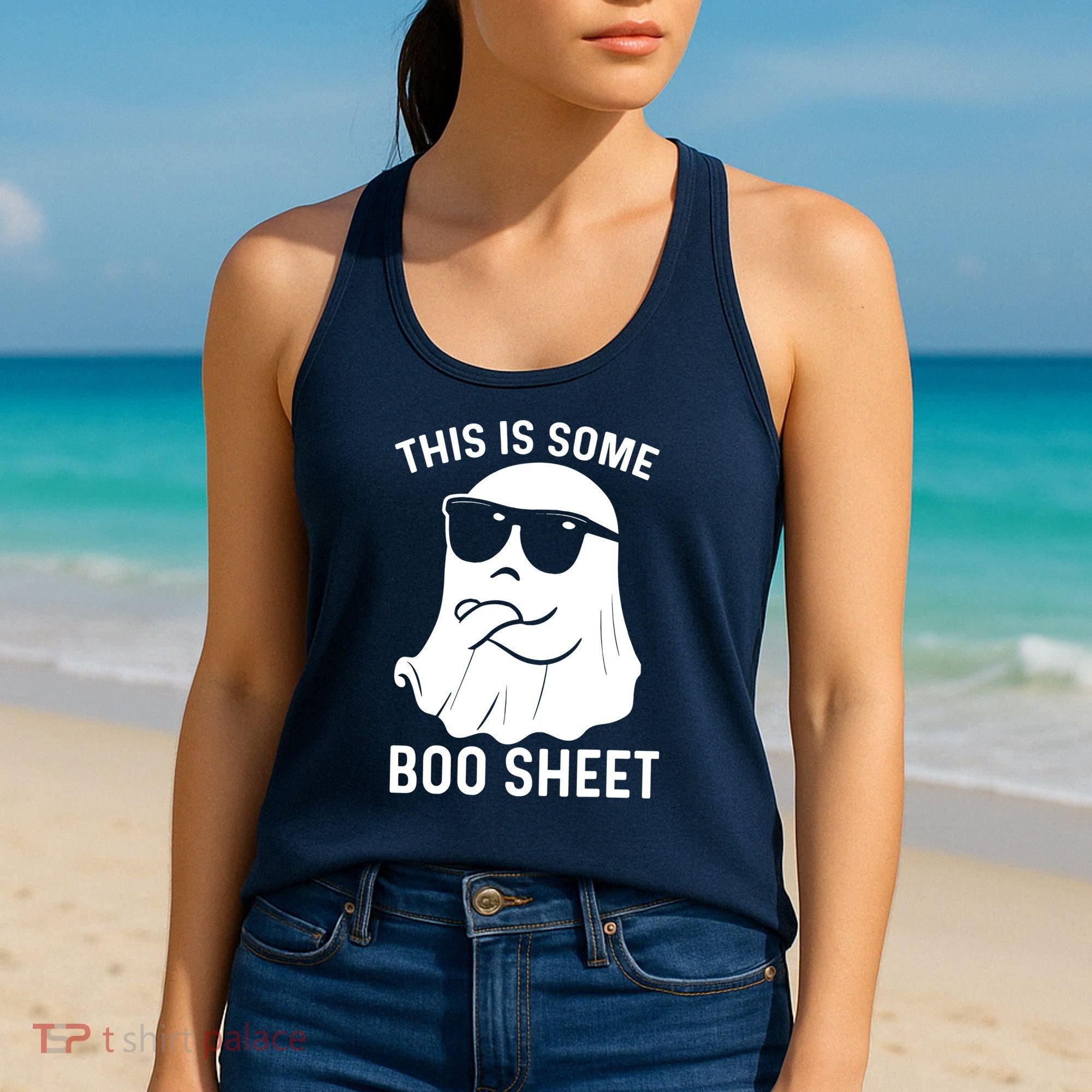This Is Some Boo Sheet Ghost Halloween Costume Women's Tank Top