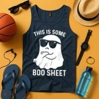 This Is Some Boo Sheet Ghost Halloween Costume Tank Top thumb 4