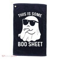 This Is Some Boo Sheet Ghost Halloween Costume Golf Towel thumb 0