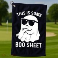This Is Some Boo Sheet Ghost Halloween Costume Golf Towel thumb 1
