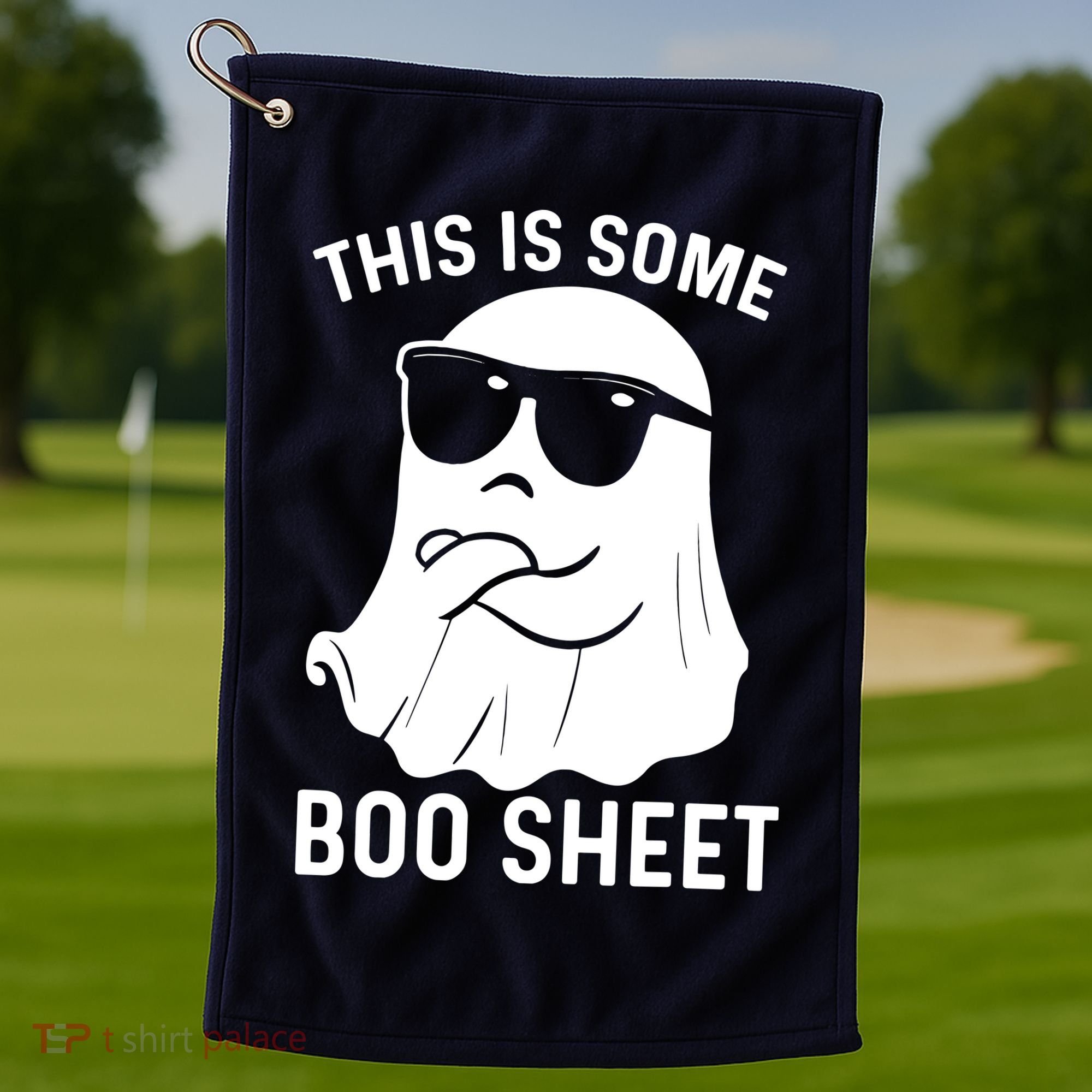 This Is Some Boo Sheet Ghost Halloween Costume Golf Towel