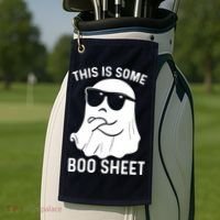 This Is Some Boo Sheet Ghost Halloween Costume Golf Towel thumb 2