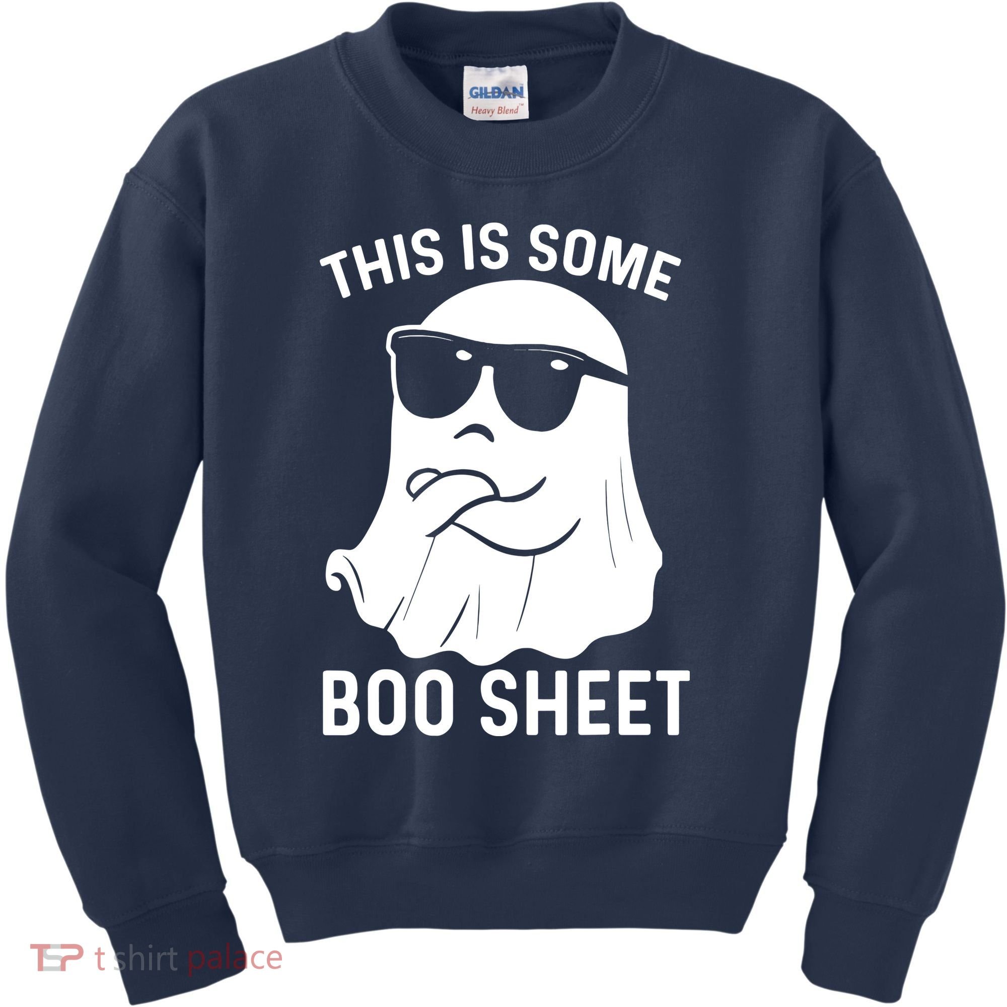 This Is Some Boo Sheet Ghost Halloween Costume Kids Sweatshirt