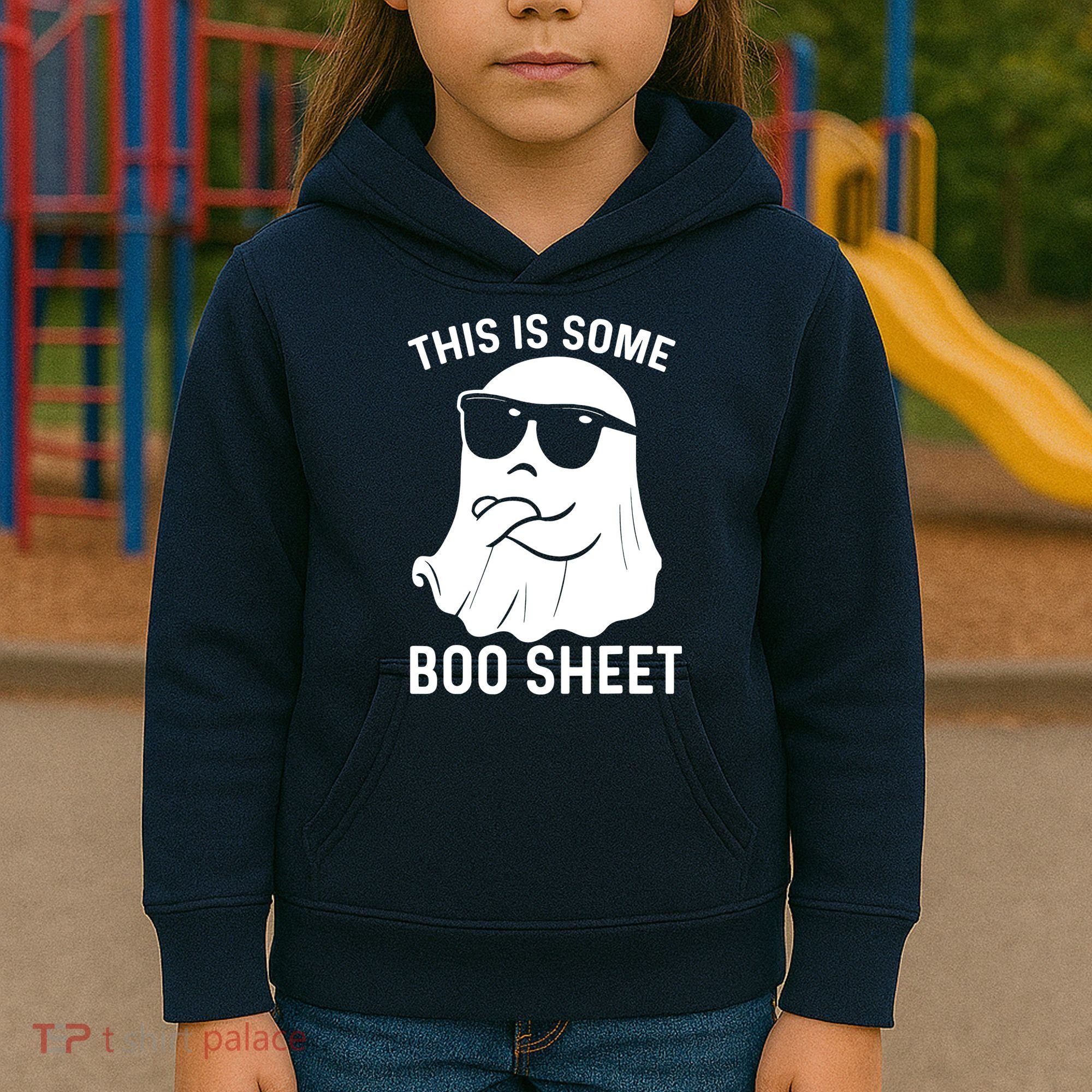 This Is Some Boo Sheet Ghost Halloween Costume Kids Hoodie