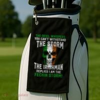 The Irish Storm Proud Irish American Cute Gift Golf Towel thumb 2