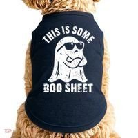 This Is Some Boo Sheet Halloween Ghost Funny Gift Doggie Tank thumb 0