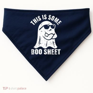 This Is Some Boo Sheet Halloween Ghost Funny Gift USA-Made Doggie Bandana