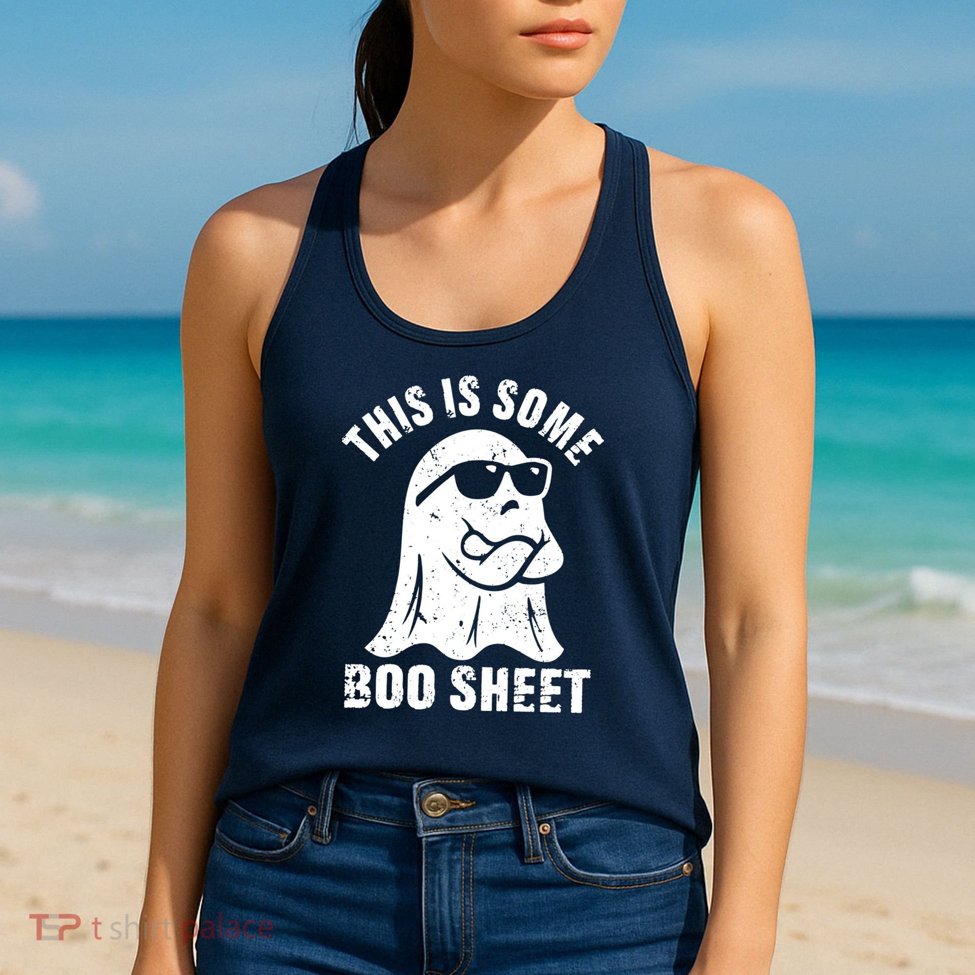 This Is Some Boo Sheet Halloween Ghost Funny Gift Women's Tank Top