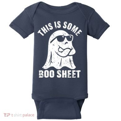 This Is Some Boo Sheet Halloween Ghost Funny Gift Baby Bodysuit