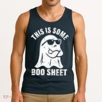 This Is Some Boo Sheet Halloween Ghost Funny Gift Tank Top thumb 3