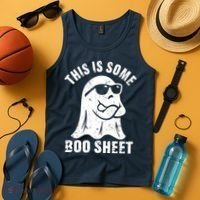 This Is Some Boo Sheet Halloween Ghost Funny Gift Tank Top thumb 4